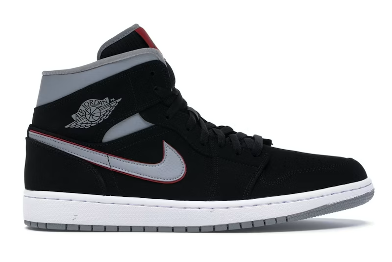 Mid Black Particle Grey Gym Red