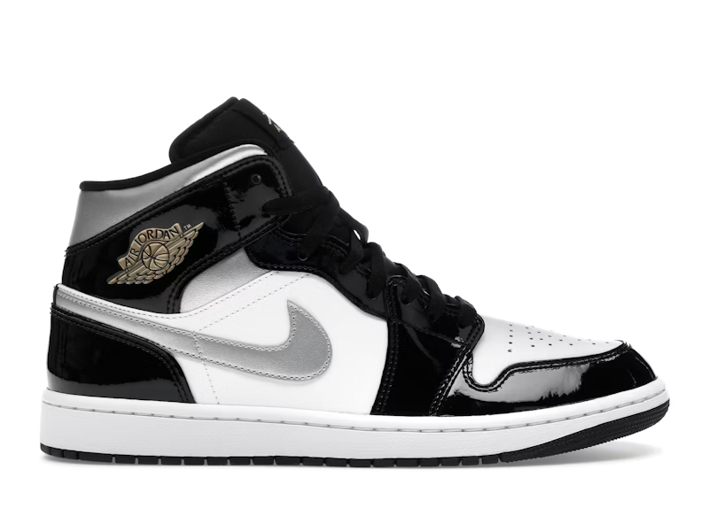 Mid SE Patent Black White Metallic Silver Metallic Gold