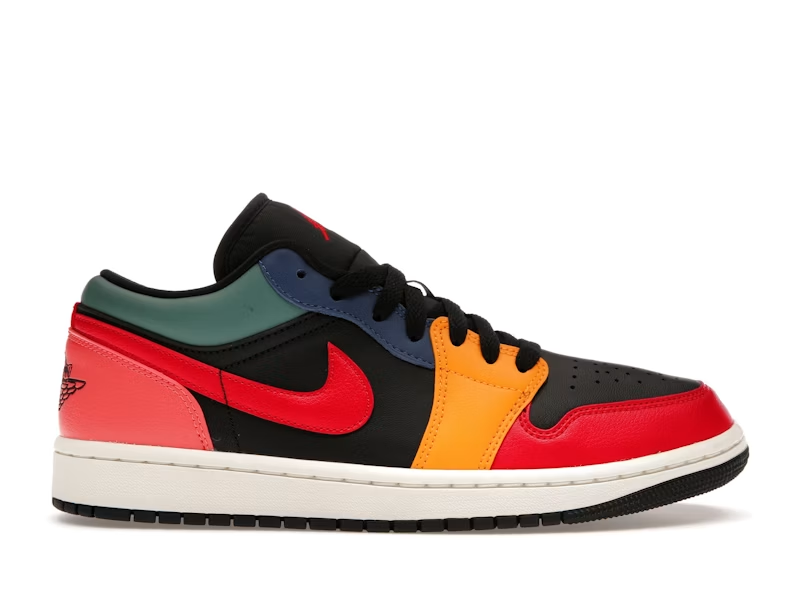 Air Air Jordan 1 Low SE Black Multi Color W